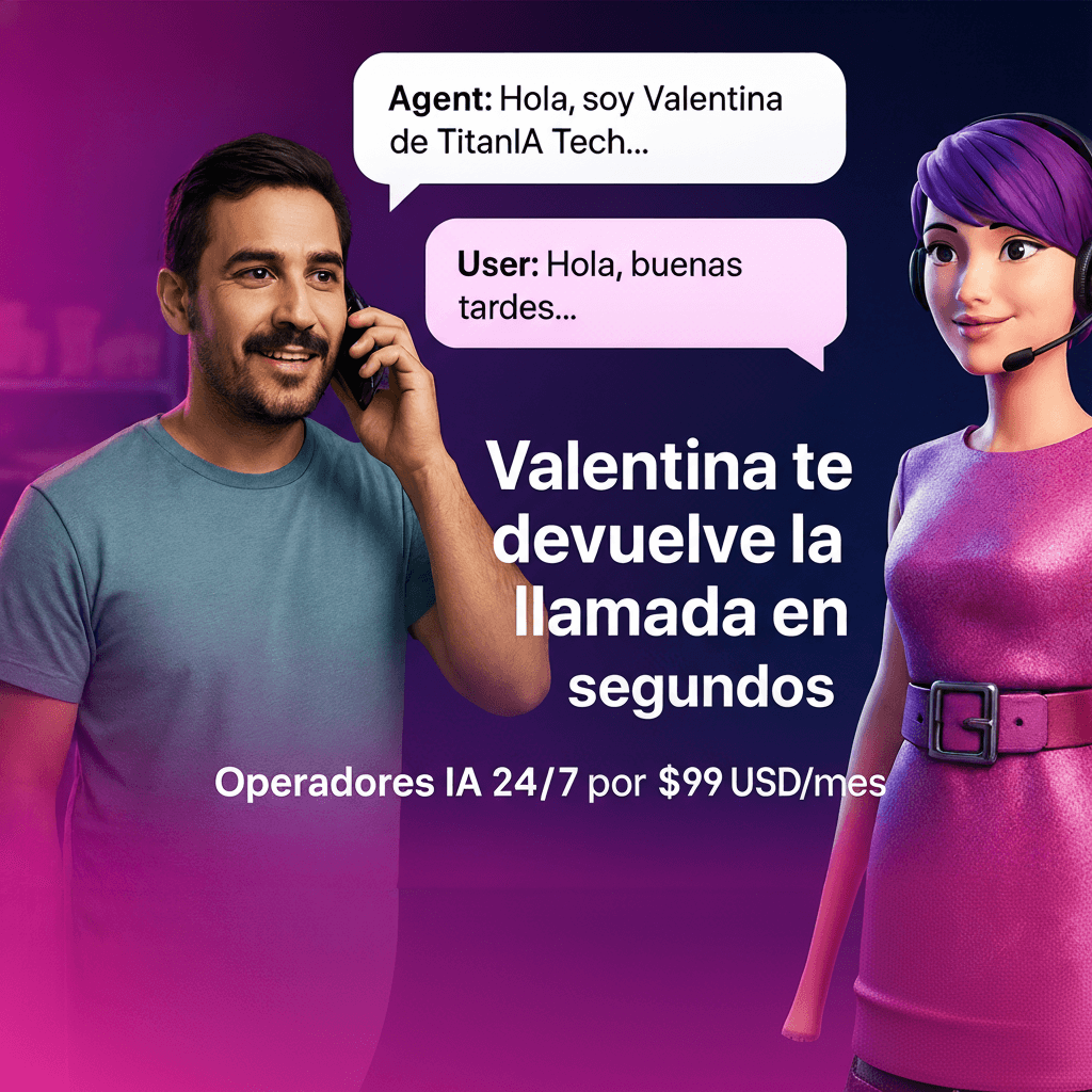 Valentina atendiendo llamada de Osvaldo - TitanIA Tech